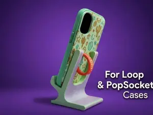 PopSocket & Loop Case Phone Stand | Grip‑Case Compatible Holder | 3D Printed Desk Stand