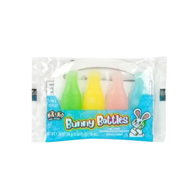 Nik-L-Nip Easter Bunny Wax Bottles 4 Count 1.39 oz.
