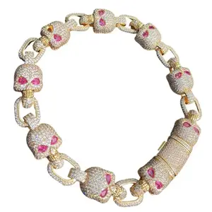 Hip-hop style skull pendant Y2K millennial style stacking artifact niche design jewelry