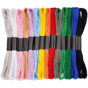 Embroidery Floss: Embroidery Thread 120 Yards Friendship Bracelet String 14 Colors  Stitch  Yarn for DIY Bracelet Making
