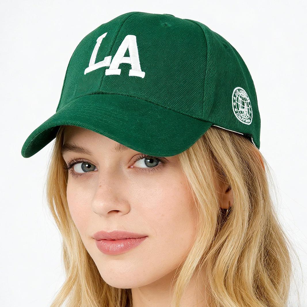 Classic Vintage Letter Baseball Cap for Men & Women - Premium Cotton Adjustable Dad Hat - Iconic  Letter Logo - Structured Performance Sport Cap for All Seasons - Breathable & Comfortable