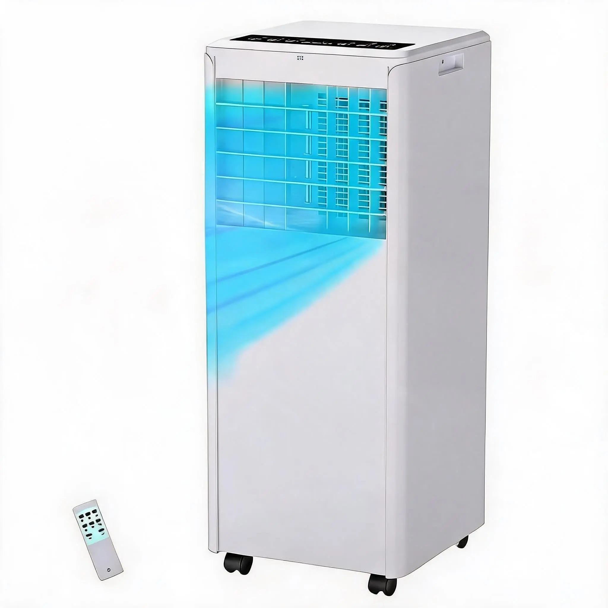 Garvee 8000 BTU Portable Air Conditioner, 3-in-1 AC Unit with Dehumidifier & Fan, Cools Up to 350 Sq. Ft., R32 Refrigerant, 54dB Quiet, LED Panel & Remote, Easy Installation for Home Office Dorm