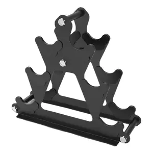 3 Tier Dumbbell Rack Stand Compact Dumbbell Holder Holds 3 Pairs Dumbbell Floor Bracket Weights Organizer Stand for Weight Lifting Exercise