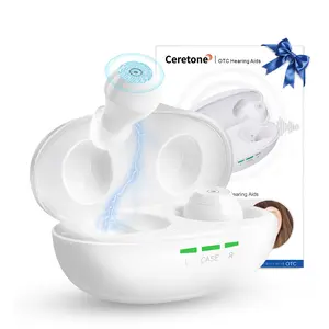 Ceretone Fusion Hearing Aids for Seniors, Easy Volume Control with Portable Rechargeable Charging Case, FDA Listed, No Prescription DealsForYouDays