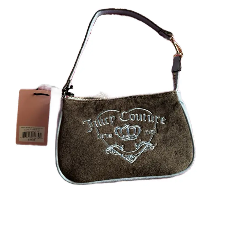 Beautiful JUICY COUTURE GIRLIE ROYALTY WRISTLET CHOCOLATE & Blue Juicy Luxury