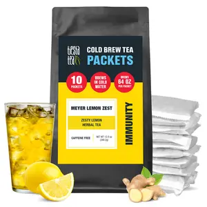 Meyer Lemon Zest Cold Brew Tea, Caffeine Free Iced Tea Packets | Tiesta Tea