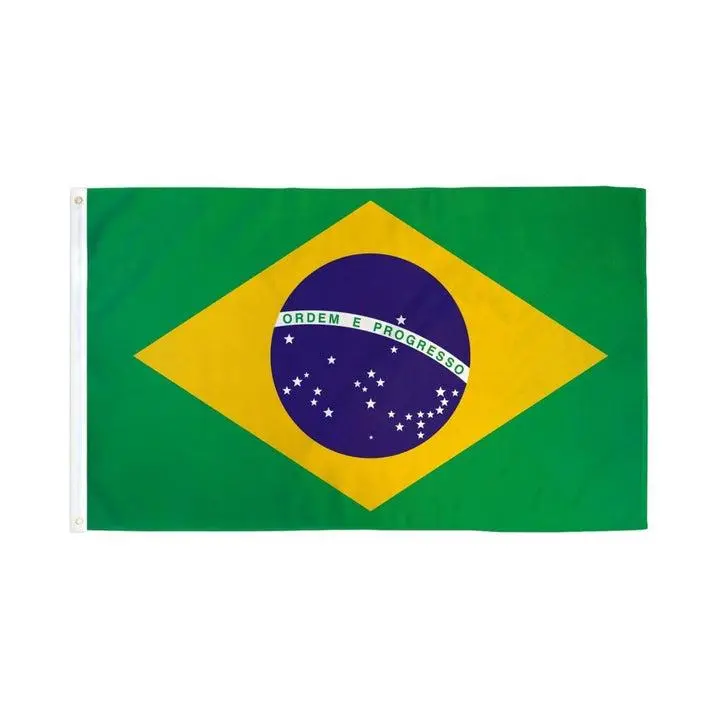 Brazil Flag 3x5ft Poly Brazil Flag 3x5ft Poly