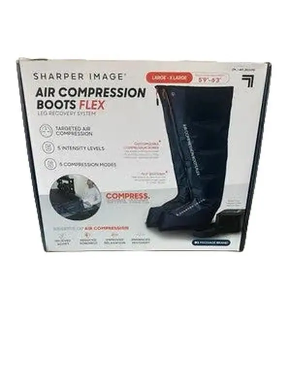 Sharper Image Air Compression Boots Flex Leg Recovery System Large/X-Large