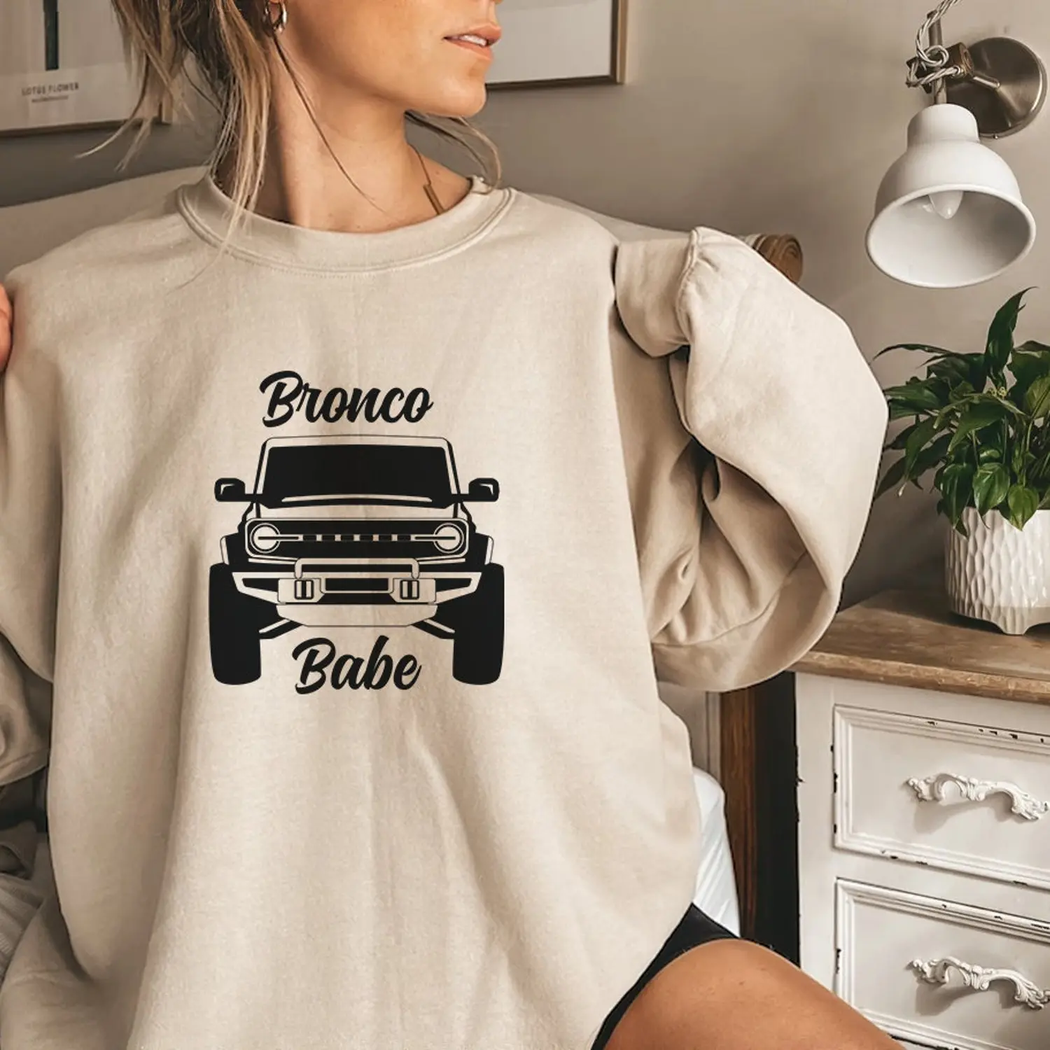 Bronco Babe Sweatshirt, Gift For Her, Ford Bronco, Bronco Girl, Country Girl Love Bronco Shirt,  Womenswear Pullover