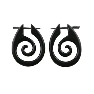 Horn Rain Tribal Earrings