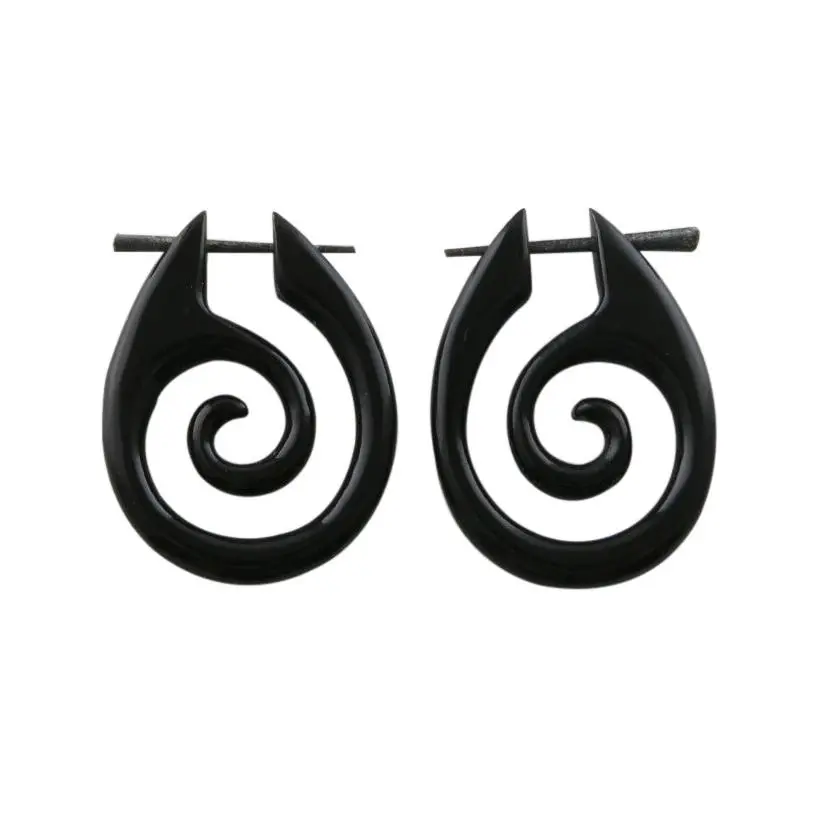 Horn Rain Tribal Earrings