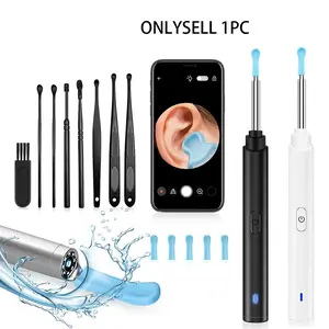 Ear Wax Removal Tool Camera, 1 Box Ear Cleaner with Light & Camera & Accessories, Earwax Removal Kit Compatible with Cell Phones & Tablets, Ear Wax Removal Camera