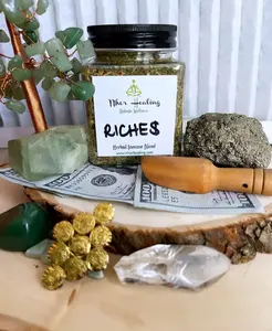Money Drawing/Abundance/Success Loose Herbal Incense w/ burner and coal