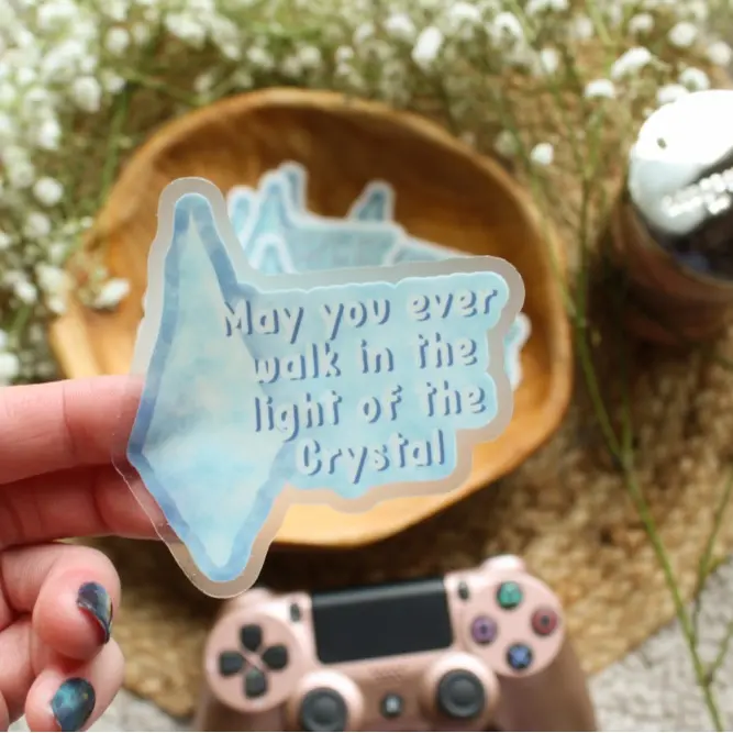 May You Ever Walk In The Light of The Crystal Hydaelyn Venat Vinyl Sticker | Matte Finish | Final Fantasy XIV | FFXIV | Endwalker | 3" x 3"