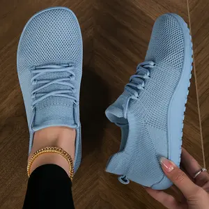 Women's Minimalist Sneaker, Wide Breathable Fashion Sneaker, Lightweight Exercise Healthy Walking Sneaker Runner Sports Shoes