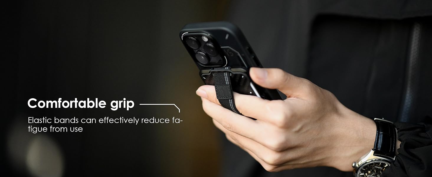 Magnetic Wallet with Stand Compatible with MagSafe, Hold 12 Cards,Adjustable Stand,RFID Blocking,Tripod Phone Stand Magnetic Credit Card Holder for iPhone 17/16/15/14/13/12 Series, Black Smartphone Travel Gadgets, FathersDayGift, Free IOS Tag Included