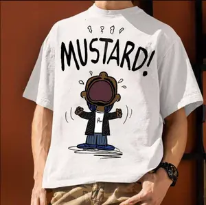 G.N.X Album Retro T-shirt, Kendri.ck Lamarr Mustard Graphic Unisex Shirt Crewneck Cotton Top Streetwear For Men Women