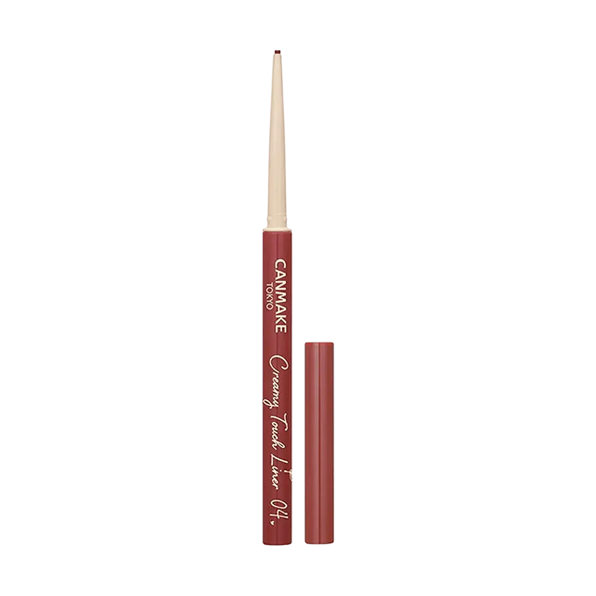 CANMAKE Creamy Touch Liner 1.5mm Waterproof Eyeliner Pencil - Smooth, Smudge-Proof, Natural Look for Beginners - Burgundy #04 CANMAKE Creamy Touch Liner 1.5mm Waterproof Eyeliner Pencil - Smooth, Smudge-Proof, Natural Look for Beginners - Burgundy #04