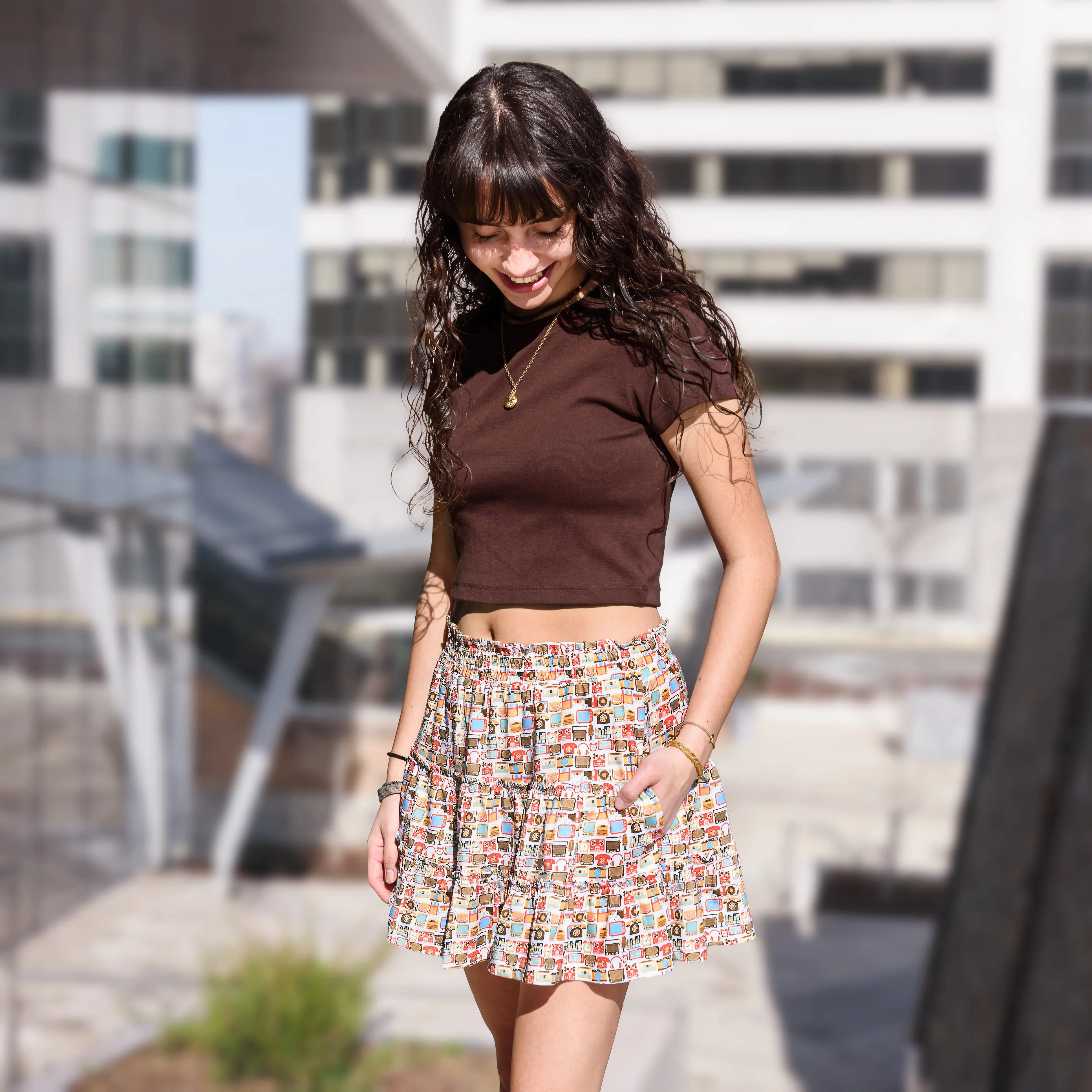Tech Throwback Skater Skort with Pockets (Teen)