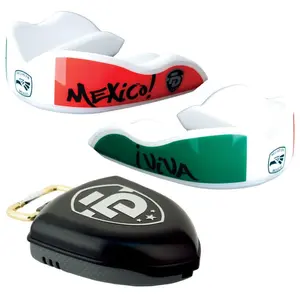 FD Viva MEXICO 2-Pack  mouthguards with Case - Custom Fit Mouthguard & Carrying Case, Up to 3 Times Protection, Designed by Professionals Mouthguard for Boxing and Martial Arts Multi-Sport Protective Gear