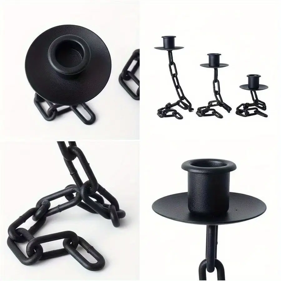 Elegant Ornate Iron Table Candle Holder Centerpiece - Multi-Candle Desktop/Table Base Compatible for Christmas, Weddings, Banquets, Dinner Parties - Sturdy for home Decor Candelabra