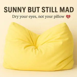 The Breakup Pillow - Sunny But Still Mad - Post-Breakup Comfort Pillow – No More Crying into Your Ex’s Hoodie!  The pillow that Hugs you back.