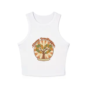 Women's Classy Racer Tank Top, Treehugger-Inspired Casual Women's Tank for Daily Wear