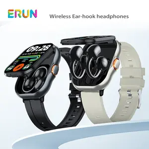 Wireless Earbud Watch Combo, Stylish Digital Watch for Men & Women, Fitness Tracker, Weather Display, Sleep Monitor, Compatible with Android & iOS