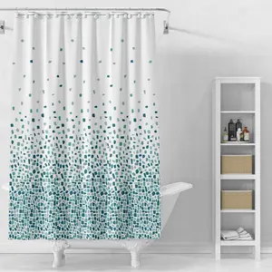 Shower Curtain Liner 72 x 72, Plastic Waterproof 4G Lightweight Shower Liner for Bathroom, with Grommets Holes and 3 Heavy Duty Magnetic Weights