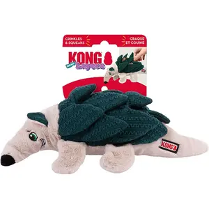 Kong Layerz Armadillo Dog Toy with Crinkles & Squeaks for Fun Play and Reinforced Strength