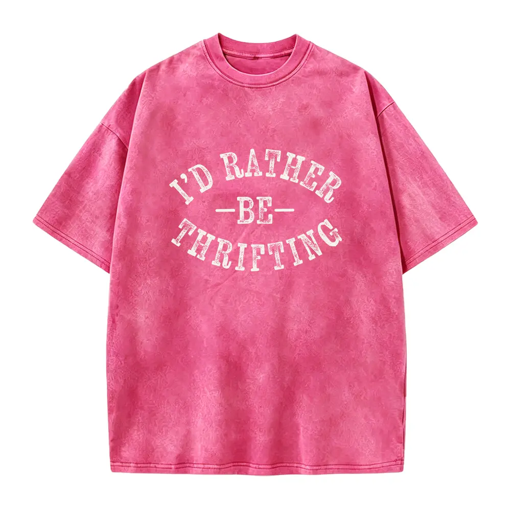 Women's Cotton Thrifting Graphic Tee - Smooth, Casual, Seamless Top for Thrift Store Enthusiasts