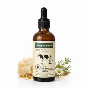 Aussie Betta Golden Micro Peptide Tallow Serum | Anti-Aging, Firming & Smooth | Collagen & Deep Hydration with Beef Fatty Acids for Fine Lines and Dark Spots,summerwins