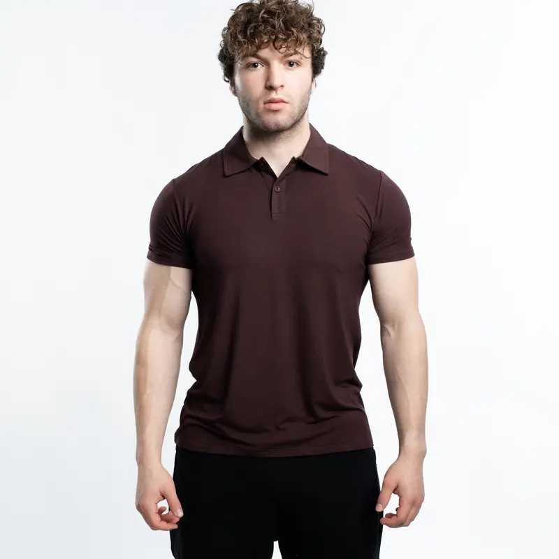 EKKO Blank Polo Dress Shirt Casual Shortsleeve