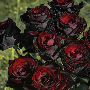 300 Black Rose Seeds for Planting, Non-GMO Rose Flower Seeds, Elegant Garden Flower Seeds, Suitable for Outdoor and Home Garden, Seeds Only Not Live Plants