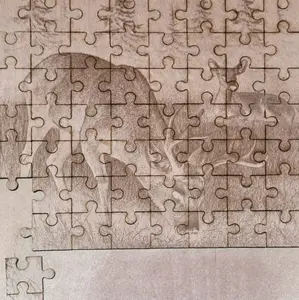 Buck and Doe Wood Jigsaw Puzzle Laser Engraved Natural Design Wooden Puzzle Pieces