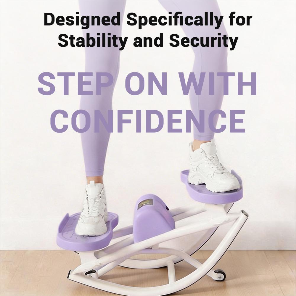 Umay Rocking Stepper Side Sepper Machine for Home Workout, The All-in-One Stepper for Office - 265LB Capacity