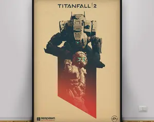 Titanfall Game Poster , Wall Art , Wall Prints , Home Decor , Kraft Paper Print , Gift Poster , Game Poster 45775 172