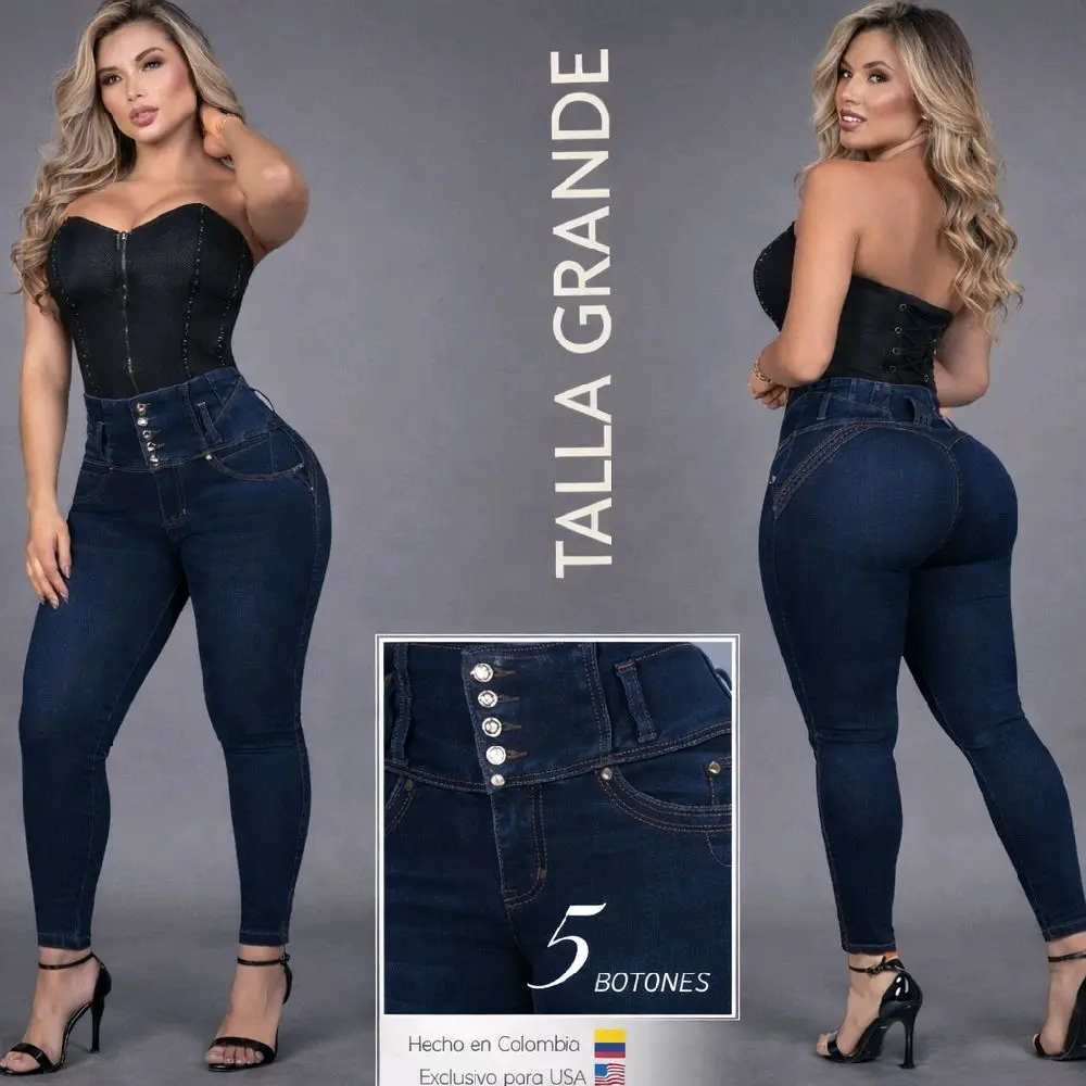 Pretina Anatomica 2505B Faja Interna faja 360 moldeadora  control Cinco Botones Tono Azul Ultra Power Stretch Tela Control de Abdomen 360°interno