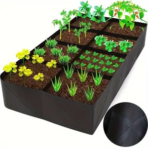 Oversized 8-bin Elevated Garden Bed Kit, Featuring A Modern Style and Durable Weather-resistant Rectangular Planting Boxes, Installed on The Ground and Equipped with Indoor/outdoor Accessories. Ideal for Growing Vegetables and Flowers, Perfect As A Gift