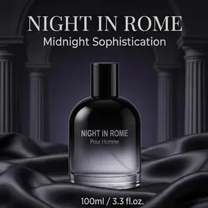 Night In Rome Men's Perfume 100ml, Long-Lasting Cologne for Men, Premium Vetiver Sage Violet Leaf Fragrance, Elegant Masculine Scent, Perfect Gift for Him, Daily Wear, Office, Parties, Dates and Special Occasions