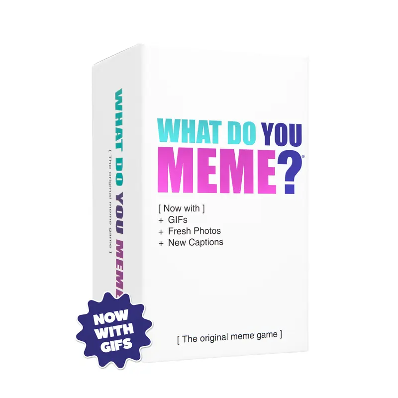 What Do You Meme? Core Game (New Edition) with GIF's by Relatable, Travel-Friendly Entertainment, Adult Party Game for Groups and Summer Fun for Game Nights