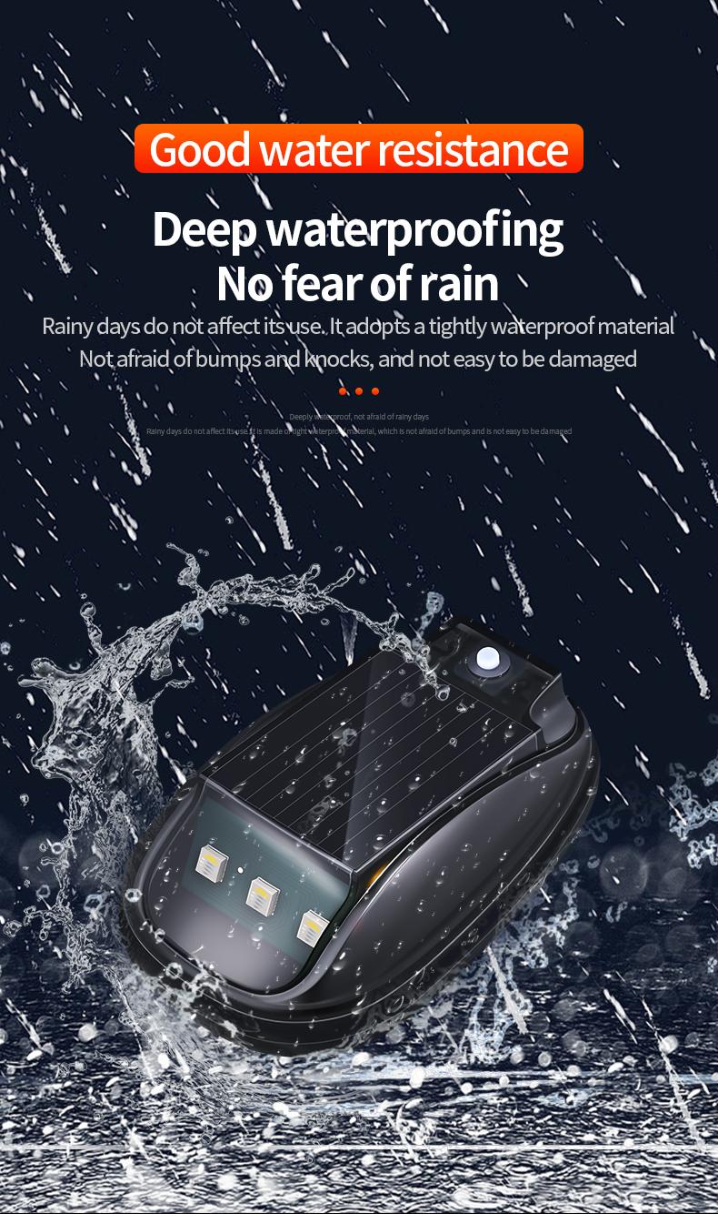 Solar Car Roof RGB Strobe Lingts With Remote Control ,Drill-Free Installation, Roof Running Lights，8-Color Waterproof LED Vibration Sensor ，Universal Cable-free LED Cab Running Lights, Decorative Warning Navigation Lamp for Truck SUV Cars.