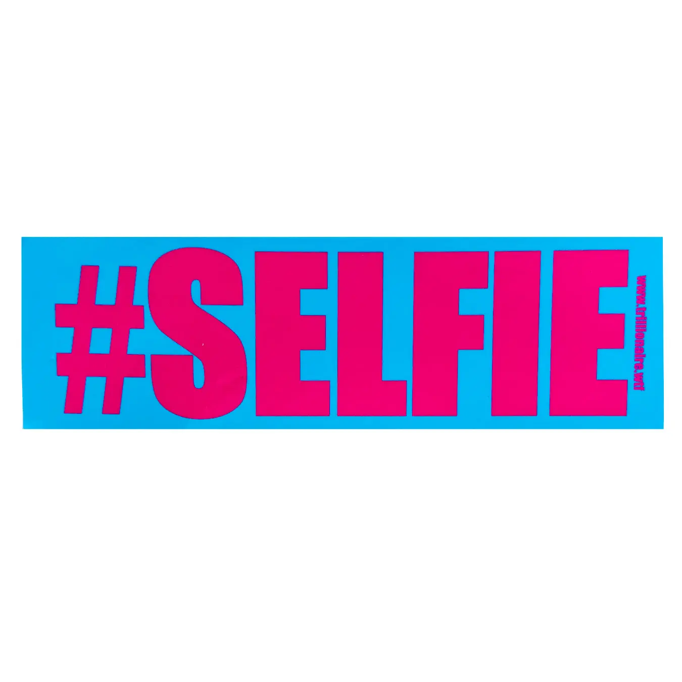 Blue Selfie Bumper Sticker