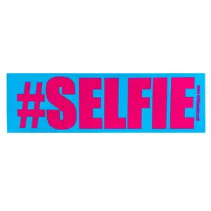 Blue Selfie Bumper Sticker