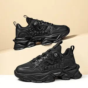 Lexsanle Men's Letter Design Fall Running Durable Athletic Jogging Shoes for Gift, 2025 Casual Matching Sneakers, Sporty Hollow Out Design Lightweight Breathable Jogging Shoes, Lace Up Gym Shoes for Summer Back To School Chunky Sneakers