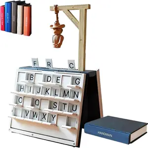 Playbook'd Series Game, Word Guessing Game, Hangman Board Game, New Desktop Game 2026, Party Use, Portable Bookshelf Design for Adults