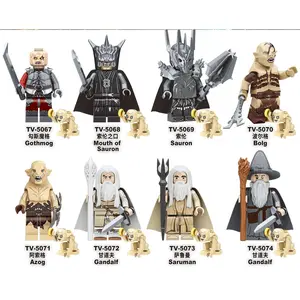 TV6409 Lord Rings Elves Orcs Army Dwarf Rohan Mini Action Toy Figures Building Blocks Assembly Toys for Kids Birthday Gift popular