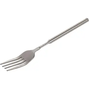 Telescopic, Extendable, Extending, 64cm Long Stainless Steel Retractable, Extendable Dinner Fruit Dessert Fork 8.7~25.4in