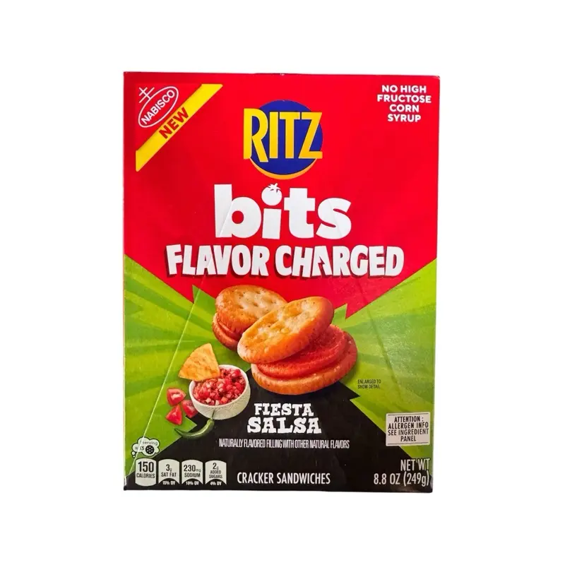 Ritz Bits Flavor Charged Fiesta Salsa Flavor Crackers- 1 Box 8.8 oz