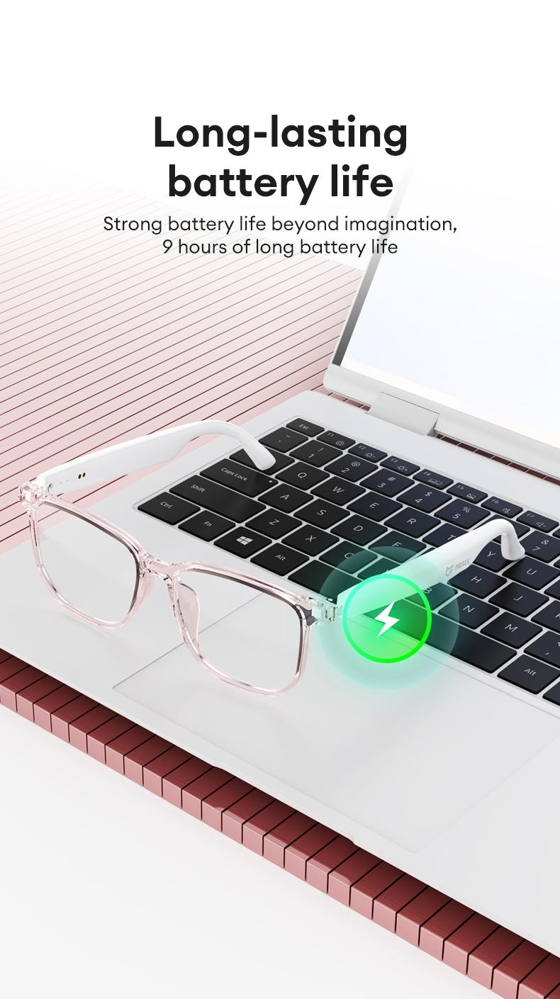 MGALL C8Pro AI Smart Glasses Wireless Headphone Smart Glasses For Listening To Music & Calling, Support 169 Languages Bluetooth Translation Audio & Video Call Translation Glasses for Women & Men